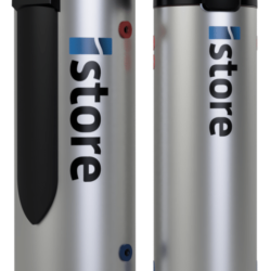 iStore heat pump hot water system, unit only showroom image.